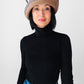 1960s Lilly Dache DEBS Taupe and Grey Wool Felt Fedora - Sz. Sm