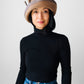 1960s Lilly Dache DEBS Taupe and Grey Wool Felt Fedora - Sz. Sm