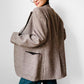 1950s - 1960s Brown Wool Tweed Blazer Jacket - Sz. S/M