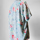 1960s Well Worn Cotton Blend Floral Island Print Shirt - Sz. S/M