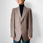 1950s - 1960s Brown Wool Tweed Blazer Jacket - Sz. S/M