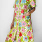 1950s - 1960s Floral Button Front House Dress - Sz. S/M