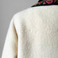 1960s Off White Embroidered Edge Hand Mended Norway Wool Jacket - Sz. XS / S