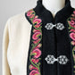 1960s Off White Embroidered Edge Hand Mended Norway Wool Jacket - Sz. XS / S