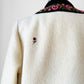 1960s Off White Embroidered Edge Hand Mended Norway Wool Jacket - Sz. XS / S