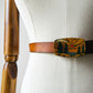 1970s Hand-Painted Landscape Leather Belt - S/M