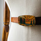 1970s Hand-Painted Landscape Leather Belt - S/M