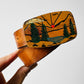 1970s Hand-Painted Landscape Leather Belt - S/M