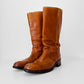 Amber Brown Leather Well-Worn FRYE Leather Boots - Sz. 10.5D