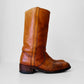 Amber Brown Leather Well-Worn FRYE Leather Boots - Sz. 10.5D