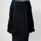 1980s Black Floral Tapestry Relaxed Fit Mohair Knit Cardigan Sweater