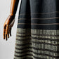 1950s - 1960s Handwoven Black White and Rose Gold Sandusky Weavers Woven Wool Mixed Textile Skirt - Sz. XS/S