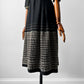1950s - 1960s Handwoven Black White and Rose Gold Sandusky Weavers Woven Wool Mixed Textile Skirt - Sz. XS/S