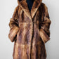 1960s Bell Sleeve A-line Fur Coat - Sz. S/M