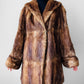 1960s Bell Sleeve A-line Fur Coat - Sz. S/M