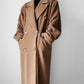 1980s Tan Agatha Girls Paris Lambswool Cashmere Blended Overcoat - Sz. S-L