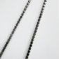 1950s Rhinestone Silver-Toned Y-Necklace with Cascading Drops