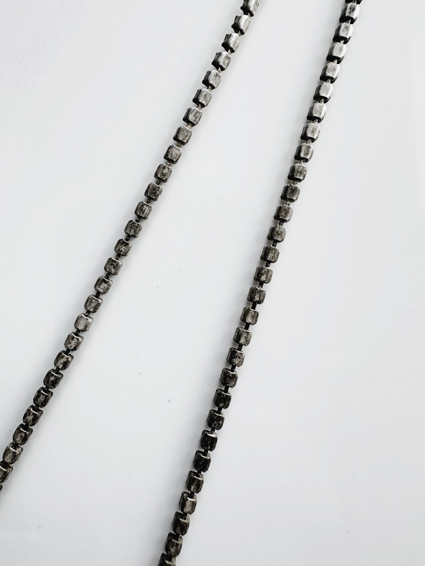 1950s Rhinestone Silver-Toned Y-Necklace with Cascading Drops