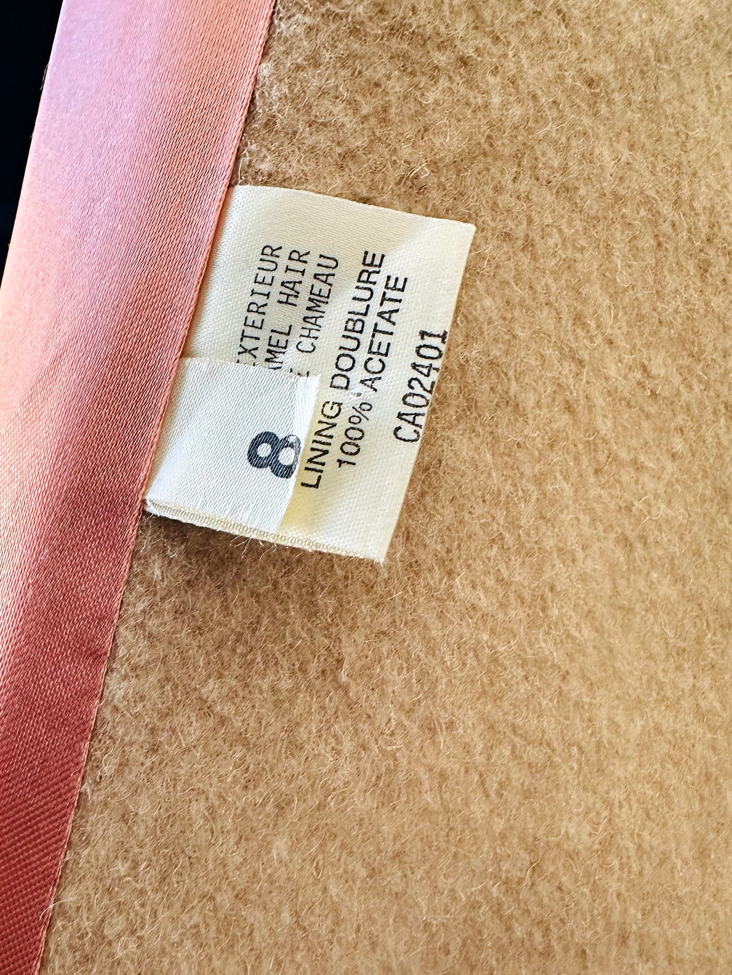 1950s - 1960s Classic Camel Wool A-Line Coat - Sz. S/M