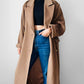 1980s Tan Agatha Girls Paris Lambswool Cashmere Blended Overcoat - Sz. S-L