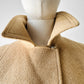 1950s - 1960s Classic Camel Wool A-Line Coat - Sz. S/M