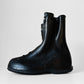 Made in Canada Black Rubber Heavy Metal Zip-Front Over Shoe Rain Boots - Sz. 8