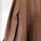 1950s Mocha Relaxed Fit Midi-Length Trench Coat - Sz. M/L