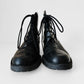 1990s Black Leather Low-Heeled Lace Up Ankle BATA Boots - Sz. 8M