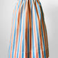 1970s Handmade Stripe Lightweight Cotton Stripe Summer Skirt - Sz. S/M