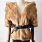 1950s - 1960s Beige Monogrammed Mink Fur Stole