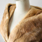 1950s - 1960s Beige Monogrammed Mink Fur Stole