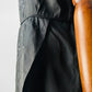 1950s Black Beaded Silk Taffeta Appliqué Detail Cocktail Dress - Sz. M/L