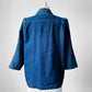 1990s 70s Style Blue Jean Button Front Jacket - Sz. S