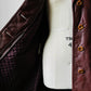 1970s Long Tapered Waist Auburn Brown Soft Leather Quilted Lining Coat