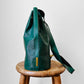 1990s Emerald Green Leather Claudie Quentin Structured Bucket Shoulder Bag