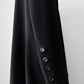 1980s W.Germany Dark Charcoal Black Virgin Wool Angora Coat - Sz. M/L