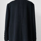 1980s W.Germany Dark Charcoal Black Virgin Wool Angora Coat - Sz. M/L