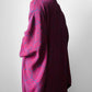 1980s Plum Navy Starburst Silk Kimono  - Sz. O/S
