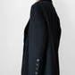 1980s W.Germany Dark Charcoal Black Virgin Wool Angora Coat - Sz. M/L