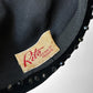 1940s - 1950s Black Bead Trimmed Velvet Hat - Sz. S
