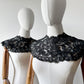 Antique Victorian Era Black Lace Collar Pieces Set