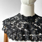 Antique Victorian Era Black Lace Collar Pieces Set