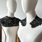 Antique Victorian Era Black Lace Collar Pieces Set