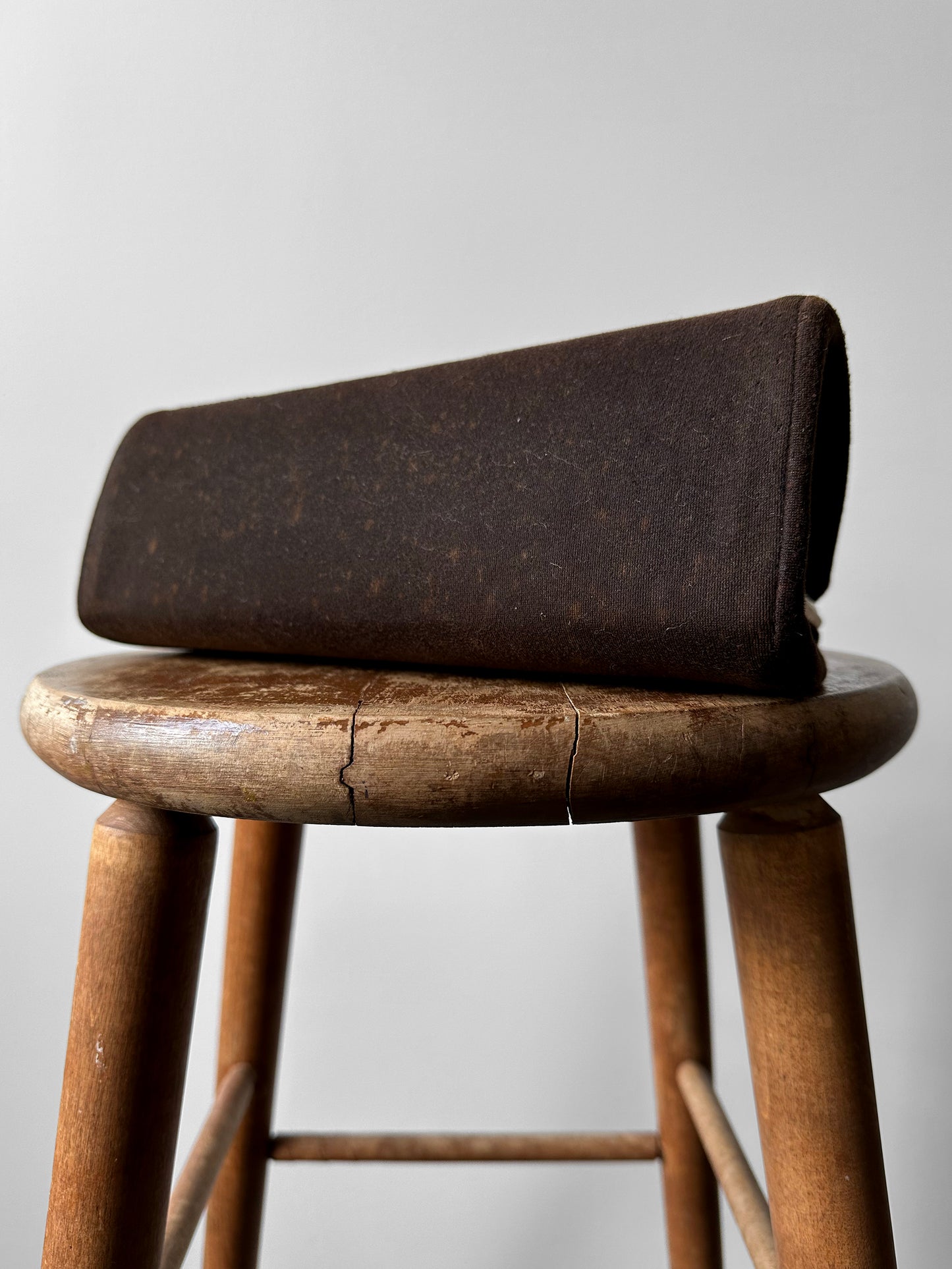 1950s Caron of Houston Black Brown Top Handle Carved Celluloid Handbag