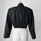1980s Black and White Pinstripe Two Piece Suit - Sz. SM