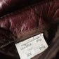 70s Maroon Tapered Waist Leather Jacket  - Sz. S/M