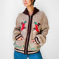 1950s  - 1960s Zippered Wool Knit Pheasant Sweater Jacket - S/M