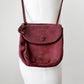 1970s Reddish Leather Double-Sided Snap Button Purse