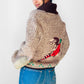 1950s  - 1960s Zippered Wool Knit Pheasant Sweater Jacket - S/M