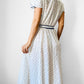 1970s Blue and White French Floral Summer Dress - Sz. S